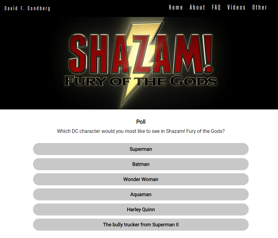Shazam Fury of the Gods  Ator comemora início das gravações